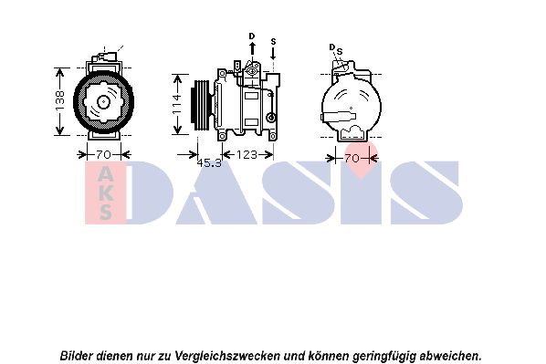 AKS DASIS Kompressor,kliimaseade 851552N